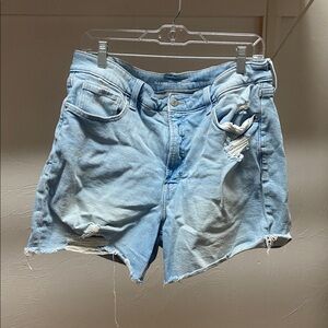 Old Navy Light Blue Ripped Denim Shorts
